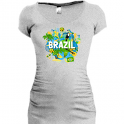 Туника с бразильским колоритом и надписью "brazil"