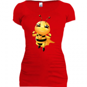 Подовжена футболка з бджолою супергероєм