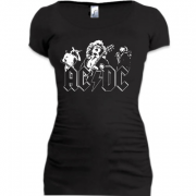 Женская удлиненная футболка AC/DC - Let there be rock