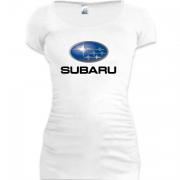Женская удлиненная футболка с лого Subaru