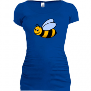 Подовжена футболка в літаючою бджолою