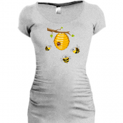 Туника с пчелиным ульем и пчелами