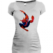 Подовжена футболка з людиною-павуком в польоті