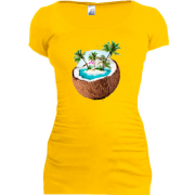 Туника c островом в кокосе