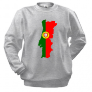 Свитшот c картой-флагом Португалии