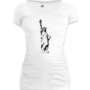 Подовжена футболка з статуєю свободи