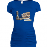 Подовжена футболка c зображенням міста Verona