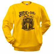 Світшот з мотоциклом "ride or die"