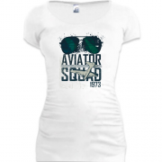 Подовжена футболка з окулярами "aviator squad"