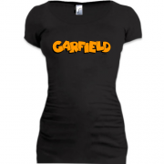 Подовжена футболка з написом "Garfield"