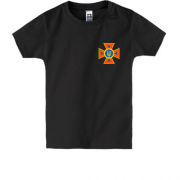 Дитяча футболка з емблемою Служби Порятунку України (ДСНС)