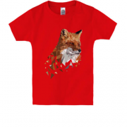 Детская футболка с дизайнерской лисицей