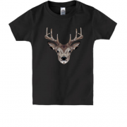 Детская футболка с дизайнерским оленем