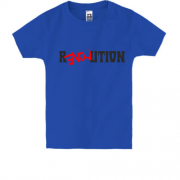 Детская футболка с надписью "REVOLUTION LOVE"