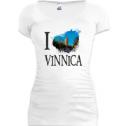 Подовжена футболка Я люблю Вінницю