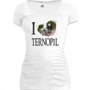 Подовжена футболка Я люблю Тернопіль