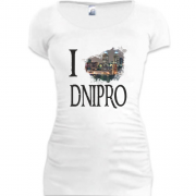 Подовжена футболка Я люблю Дніпро