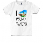 Детская футболка Я люблю Ивано-Франковск