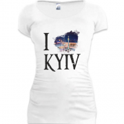 Подовжена футболка Я люблю Київ