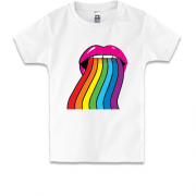 Детская футболка с радугой