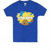 Детская футболка с семейкой Симпсонов