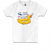 Дитяча футболка з надувним каченям "this summer"