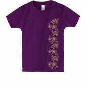 Детская футболка c цветочным орнаментом