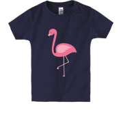 Детская футболка c розовым Фламинго