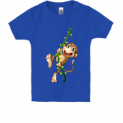 Детская футболка с весёлой обезьянкой