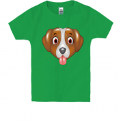 Детская футболка с мультяшной собачкой