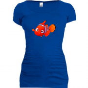 Подовжена футболка з рибкою Немо