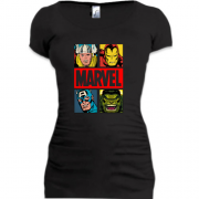 Подовжена футболка з обкладинкою "Marvel"