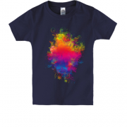 Детская футболка со взрывом цвета