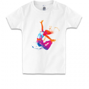 Дитяча футболка з барвистим танцюристом