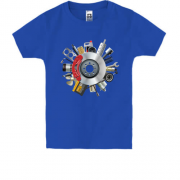 Дитяча футболка з авто і запчастинами (1)