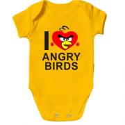 Детское боди I love Angry Birds