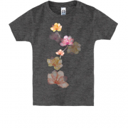 Дитяча футболка з прозорими квітами