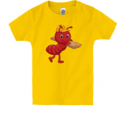 Детская футболка с муравьем и досками