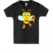 Детская футболка с пчелой и медом