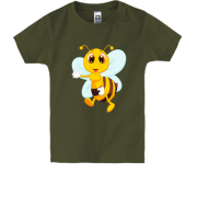 Детская футболка с радостной пчелкой