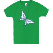 Детская футболка с бабочкой из воды