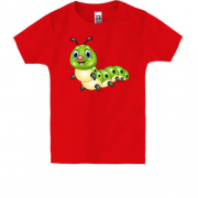 Детская футболка с гусеницей