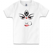 Детская футболка с лицом девушки индийской национальности
