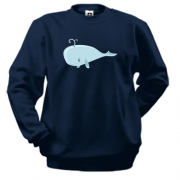 Свитшот с иллюстрированным китом