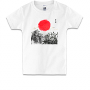 Детская футболка с японским пейзажем