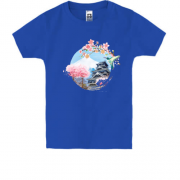 Детская футболка с видом на Фудзияму