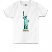 Детская футболка cо статуей свободы в цвете