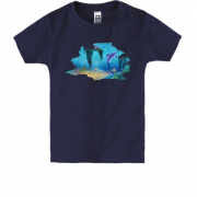 Дитяча футболка c зображенням підводного світу