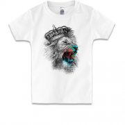 Детская футболка cо львом "царь зверей"
