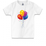 Дитяча футболка для іменинника з повітряними кулями